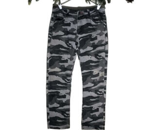𝅺VICTORIOUS Camo Pants, W34/L32, Khaki.